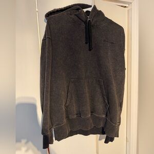Champion Mineral Wash Charcoal Black Hoodie